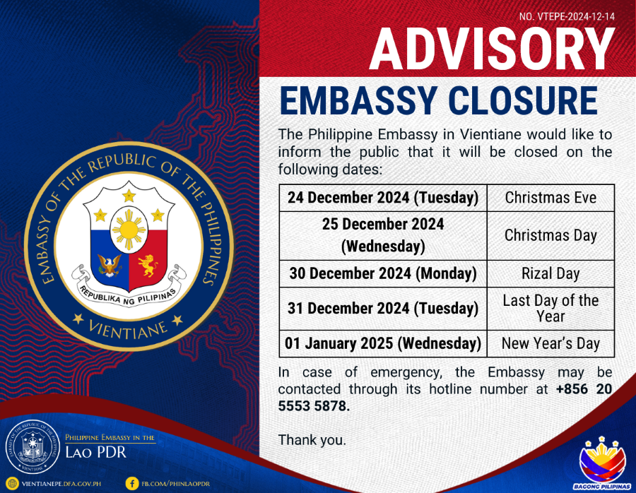 Closure Dec 2024 Jan 2025