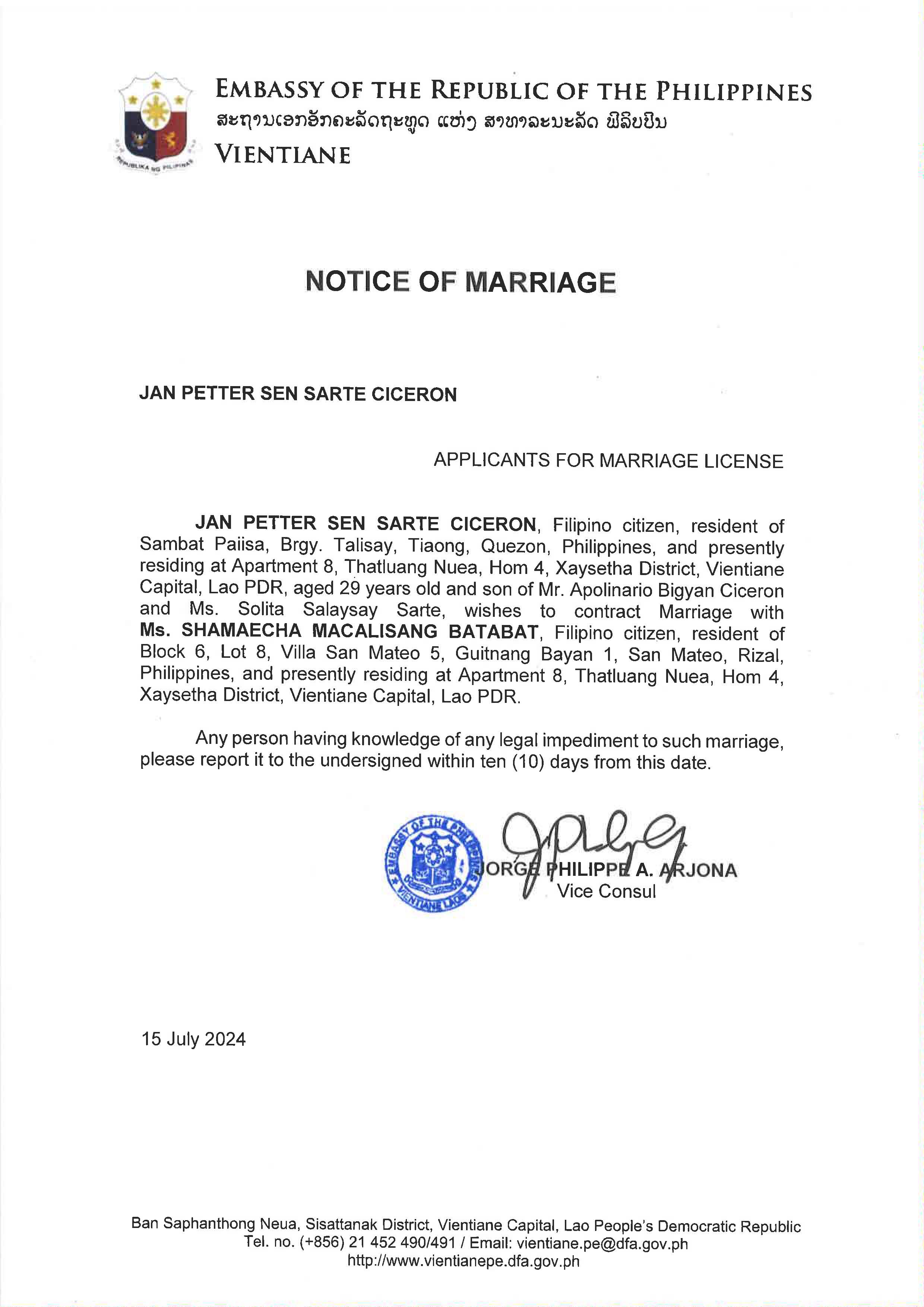 ciceron.batabat.notice of marriage 1