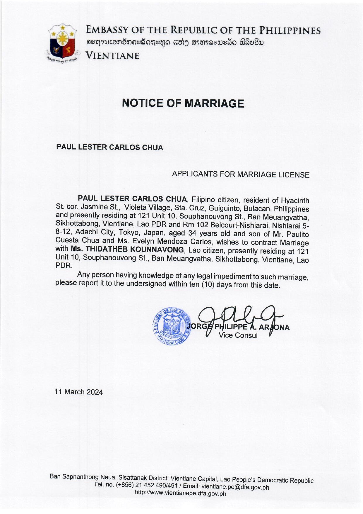 paul lester.chua.notice of marriage.11mar2023