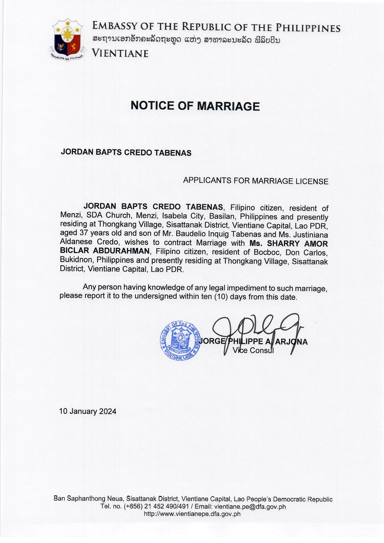 tabenas.abdurahman.notice of marriage.10jan2024 Page 2